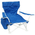 Deluxe Folding Beach Chair w/6-Pack Chair/Carry Cooler and Carry Bag